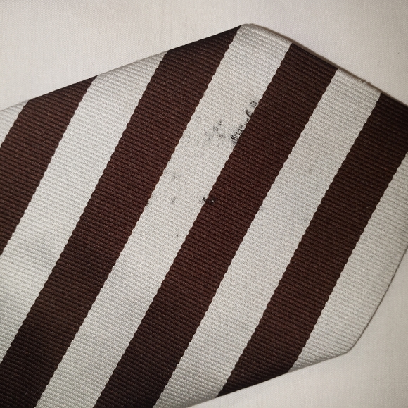 KINGS LYNN - stripes brown tie (100% nylon) - Picture 4 of 4